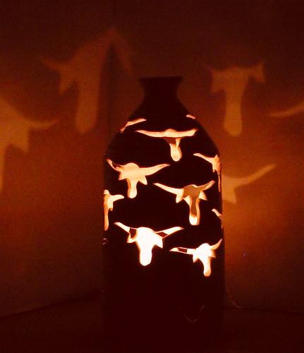 Longhorn Bottle Luminary (Night)