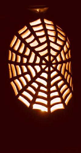 Spider Web Bottle Luminary (Night)