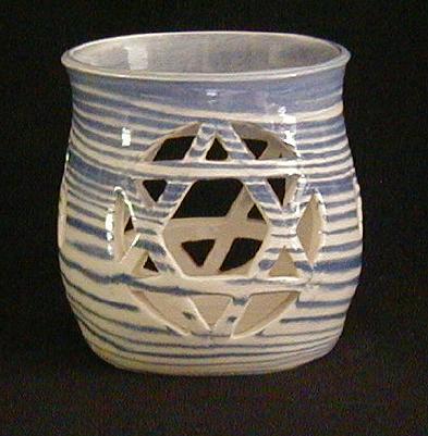 Star of David Candle Cup Day